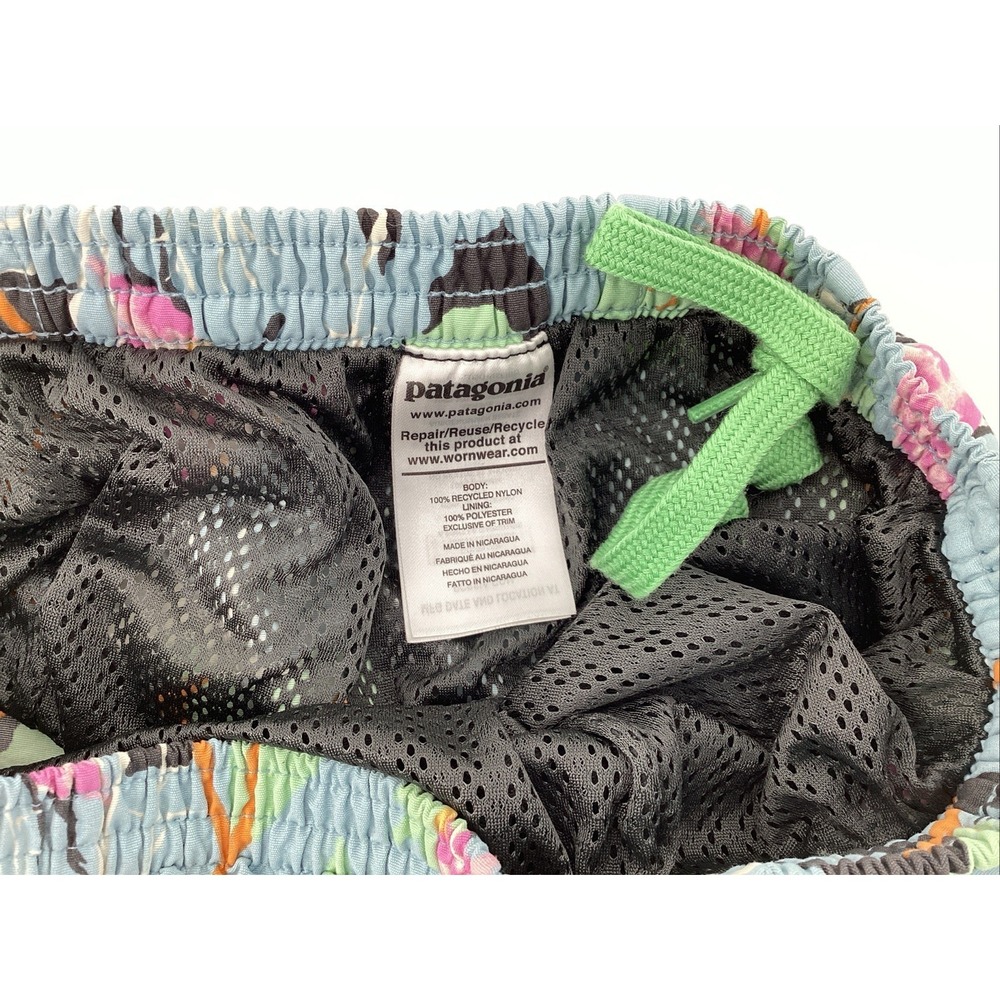 Patagonia Baggies Mens Size S Spoonbills Big Sky Blue Shorts STY57021SP20 - Picture 4 of 9